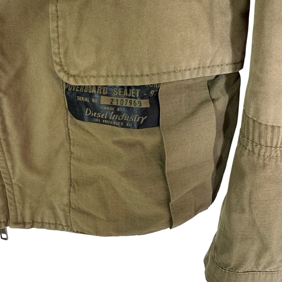 Diesel Overboard Seajet Crew Crosswave Racer Jacket 
Military Green Size S - Picture 3 of 12